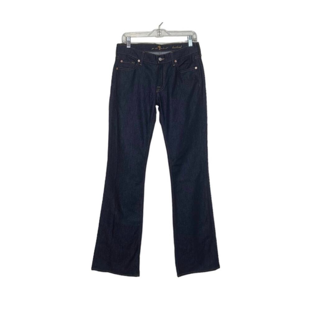7 for all mankind navy blue bootcut women jeans size 28